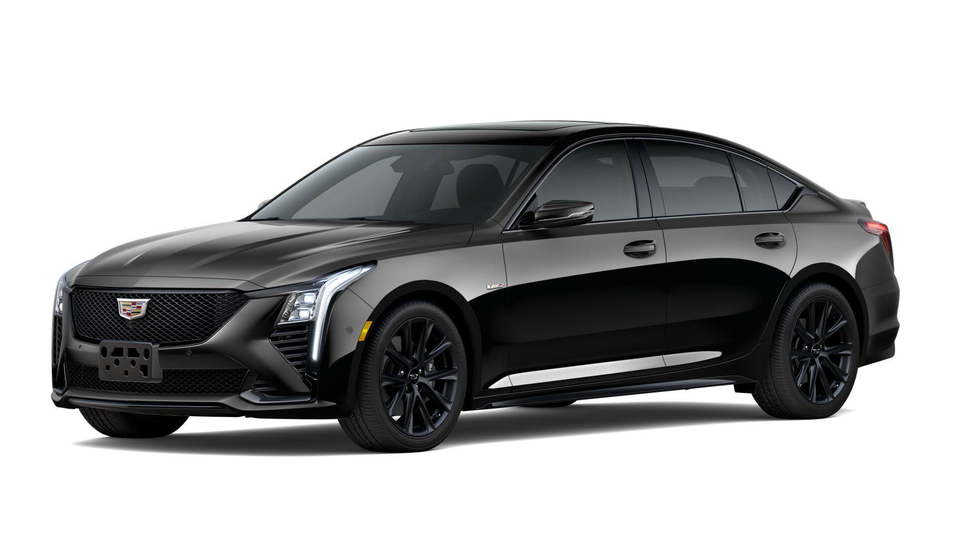 2026 Cadillac CT5-V V-Series in Black Raven — front three-quarter view
