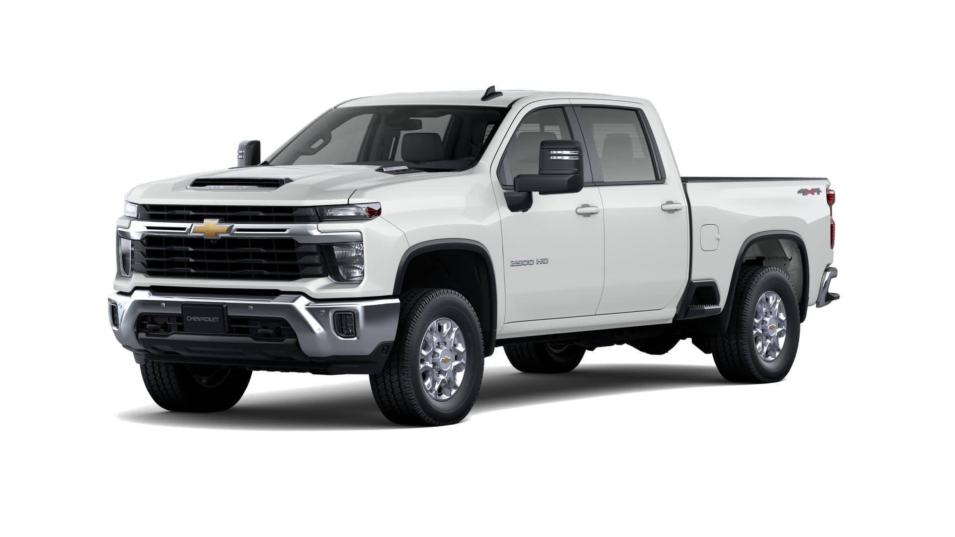 2026 Chevrolet Silverado 2500 HD LT in Summit White — front three-quarter view