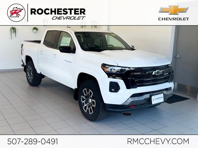 2026 Chevrolet Colorado Z71 in Summit White — front three-quarter view