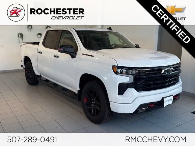 2023 Chevrolet Silverado 1500 RST in Summit White — front three-quarter view