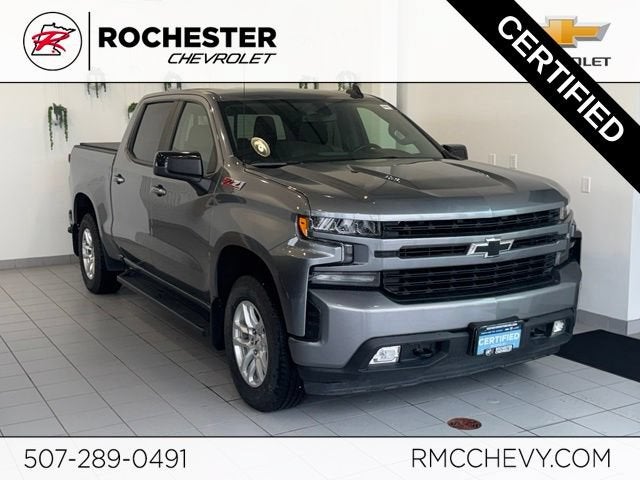 2021 Chevrolet Silverado 1500 RST in Satin Steel Metallic — front three-quarter view