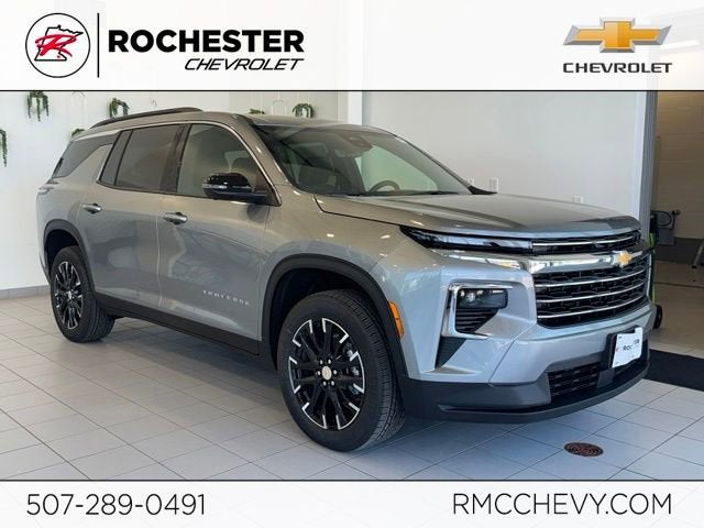 2026 Chevrolet Traverse LT in Sterling Gray Metallic — front three-quarter view