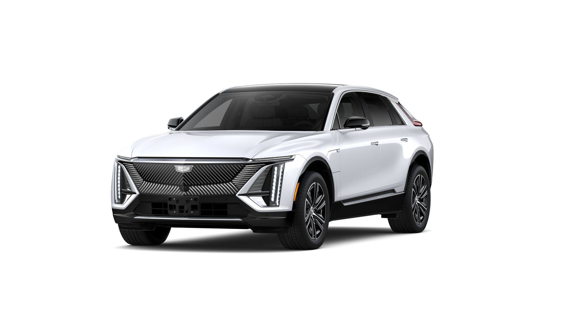 2026 Cadillac LYRIQ Luxury in Vibrant White Tricoat — front three-quarter view