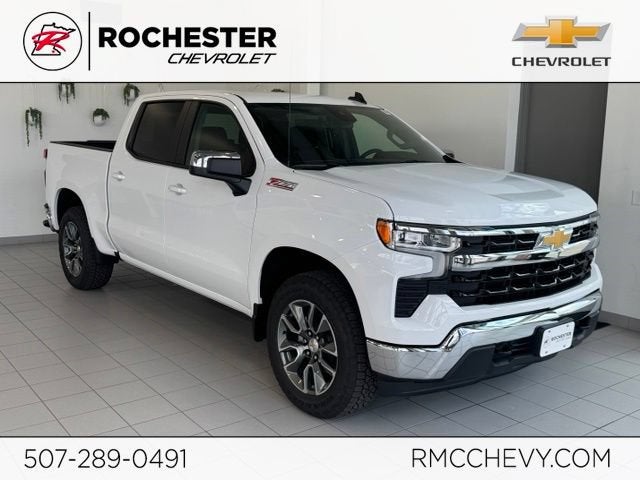 2026 Chevrolet Silverado 1500 LT in Summit White — front three-quarter view