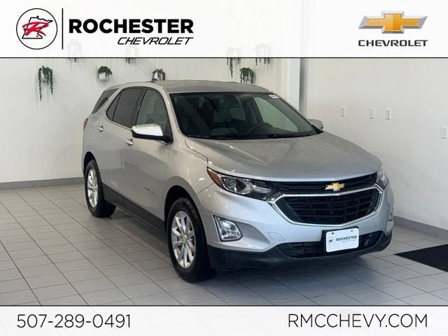 2019 Chevrolet Equinox LT in Silver Ice Metallic — front three-quarter view