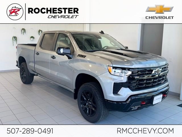 2026 Chevrolet Silverado 1500 LT Trail Boss in Sterling Gray Metallic — front three-quarter view