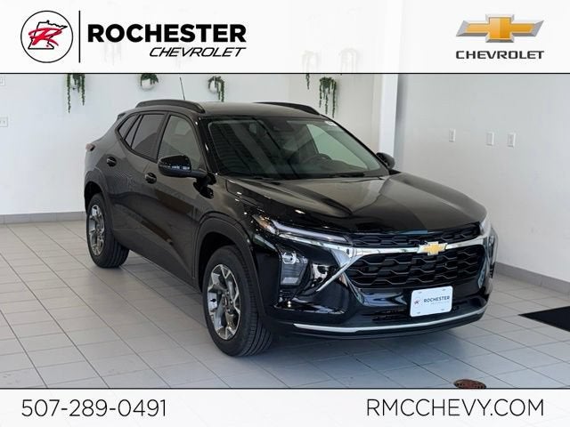 2026 Chevrolet Trax LT in Mosaic Black Metallic — front three-quarter view