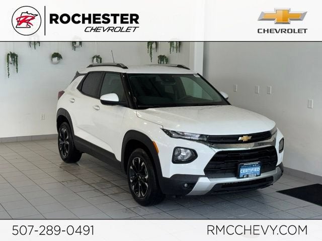 2023 Chevrolet Trailblazer LT in Summit White — front three-quarter view