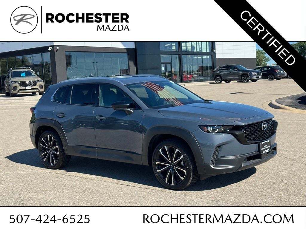 2025 Mazda Mazda CX-50 2.5 S Premium Plus Package in Polymetal Gray Metallic — front three-quarter view