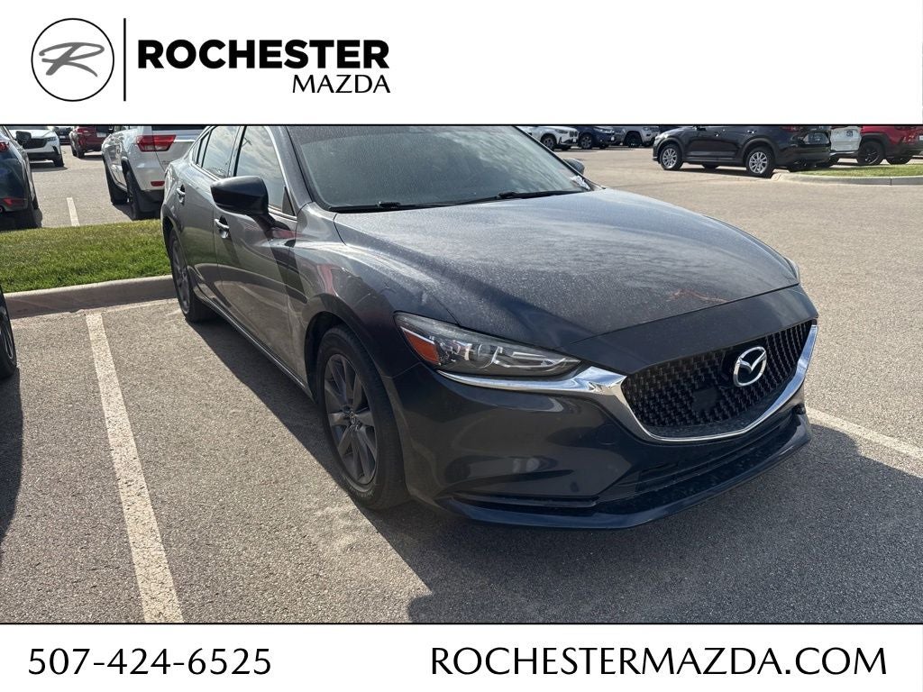 2018 Mazda Mazda6 Sport 6- Speed Manual in Deep Crystal Blue — front three-quarter view