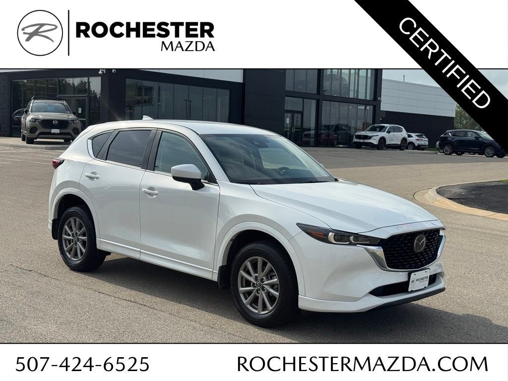 2025 Mazda Mazda CX-5 2.5 S Select Package in Rhodium White Metallic — front three-quarter view