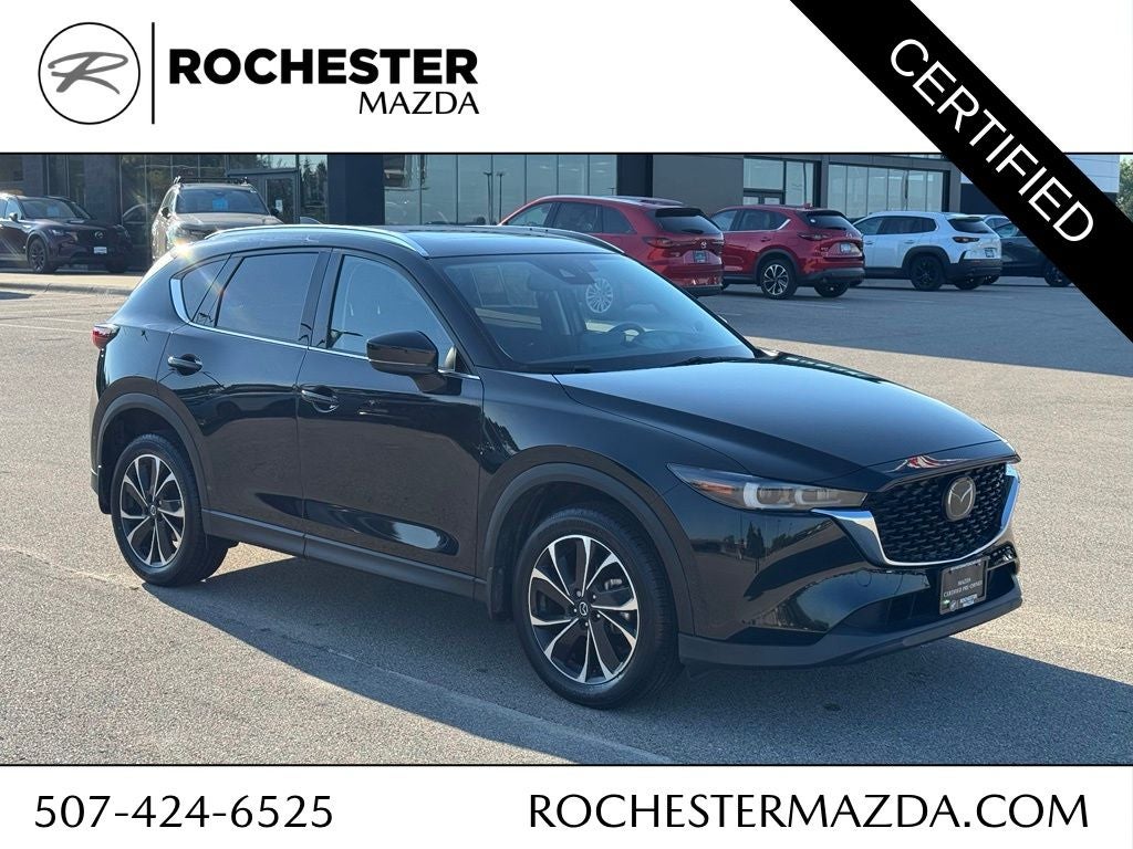 2023 Mazda Mazda CX-5 2.5 S Premium Plus Package in Jet Black Mica — front three-quarter view