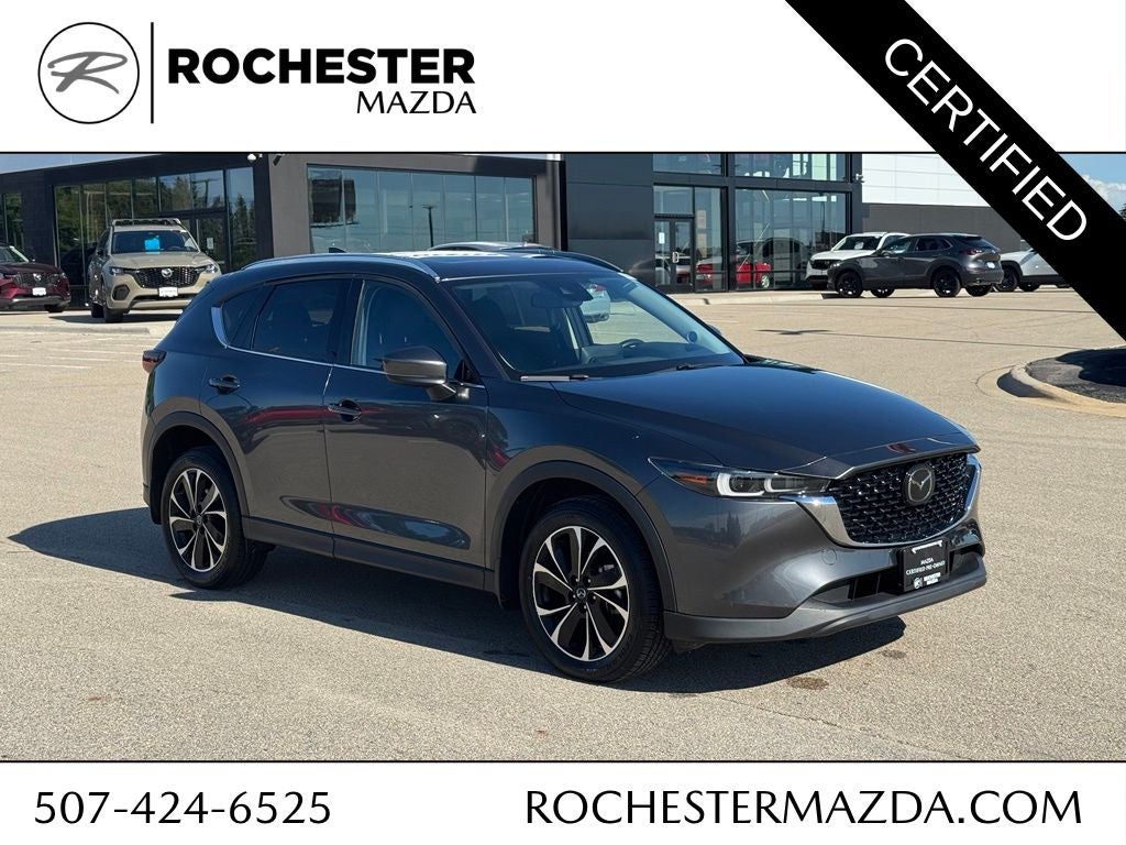 2023 Mazda Mazda CX-5 2.5 S Premium Plus Package in Machine Gray Metallic — front three-quarter view
