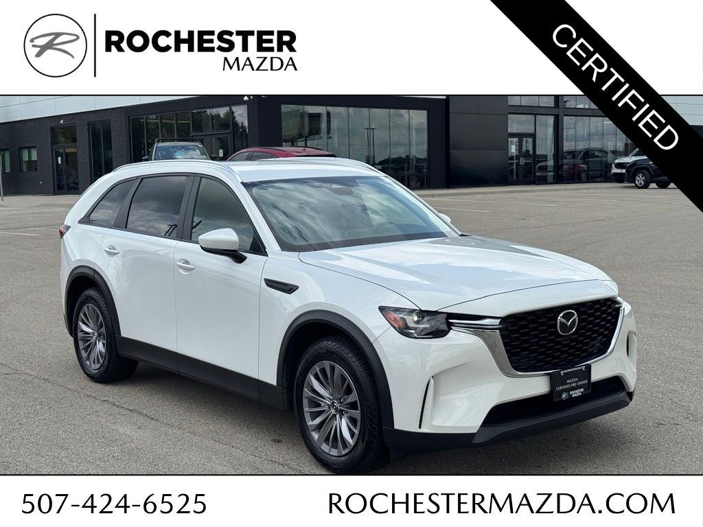 2024 Mazda Mazda CX-90 3.3 Turbo Select in Rhodium White Premium — front three-quarter view