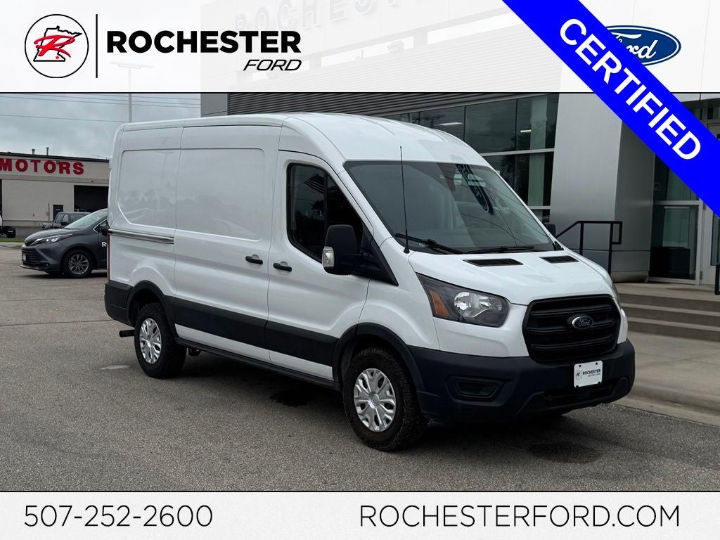 2020 Ford Transit-250 Base in Oxford White — front three-quarter view