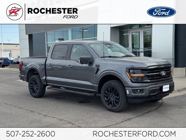 2026 Ford F-150 XLT w/20" Wheels + Dual Exhaust in Carbonized Gray Metallic — front three-quarter view