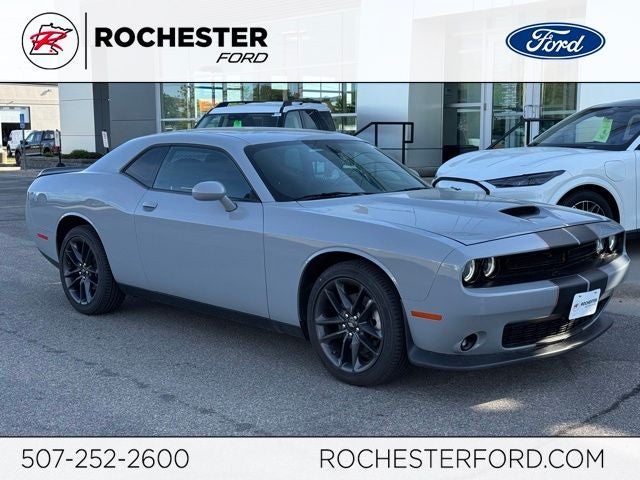 2021 Dodge Challenger GT in Smoke Show — front three-quarter view