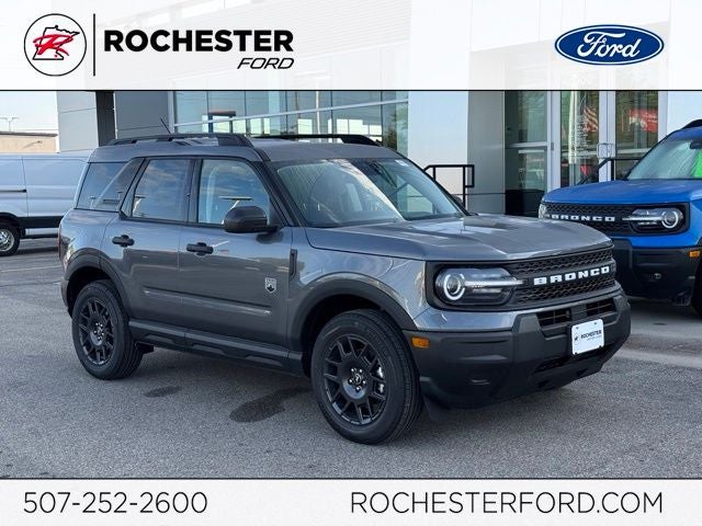 2026 Ford Bronco Sport Big Bend w/Heated Front Seats in Azure Gray Metallic Tri-Coat — front three-quarter view