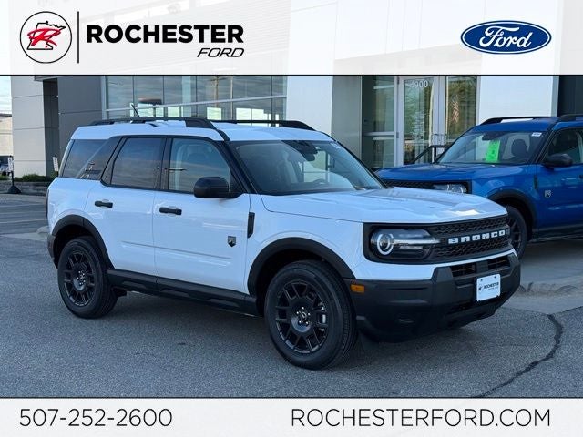 2026 Ford Bronco Sport Big Bend w/Heated Seats in Oxford White — front three-quarter view