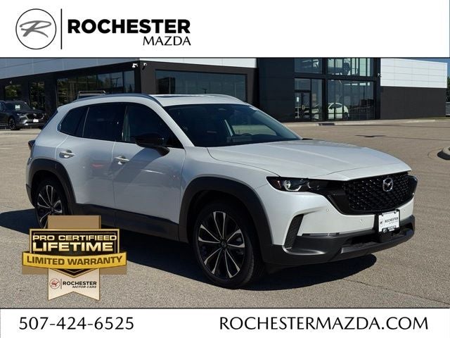 2026 Mazda Mazda CX-50 2.5 S Premium AWD in Wind Chill Pearl — front three-quarter view