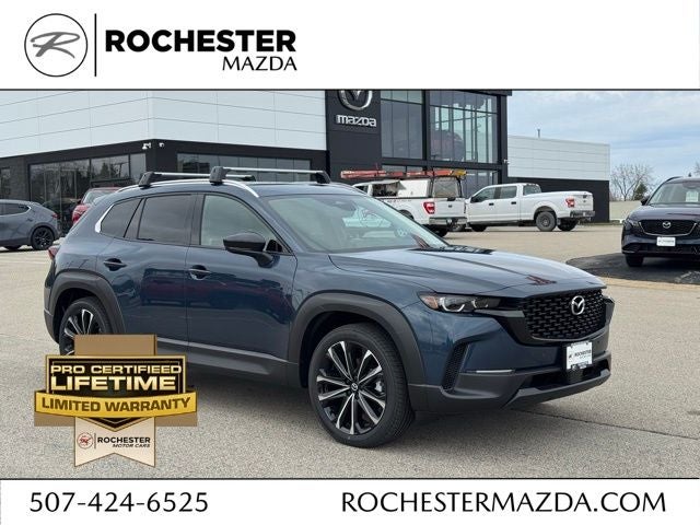 2026 Mazda Mazda CX-50 2.5 S Premium AWD in Ingot Blue Metallic — front three-quarter view