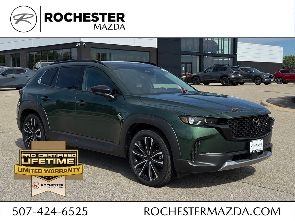 2026 Mazda Mazda CX-50 2.5 Turbo Premium Plus AWD in Cypress — front three-quarter view