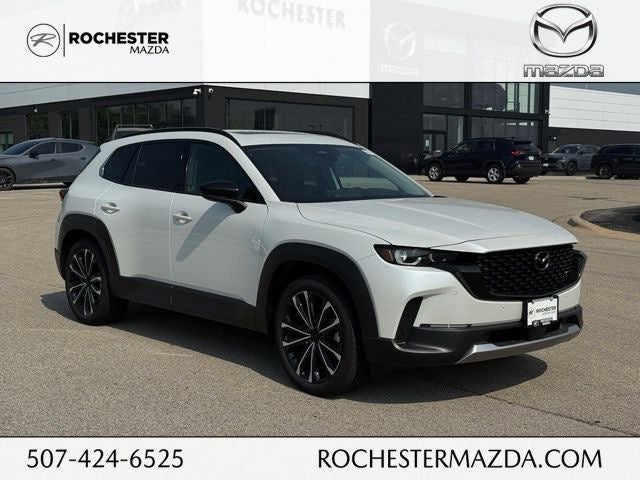 2026 Mazda Mazda CX-50 2.5 Turbo Premium Plus AWD in Wind Chill Pearl — front three-quarter view