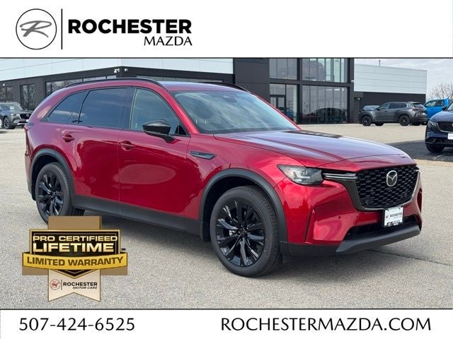 2026 Mazda Mazda CX-90 3.3 Turbo Premium Sport AWD in Soul Red Crystal Metallic — front three-quarter view