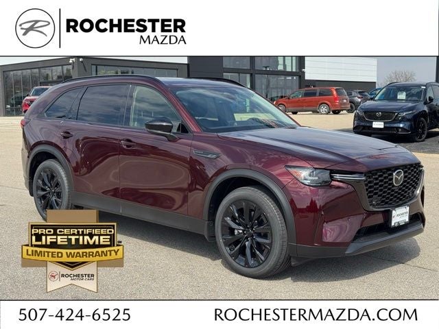 2026 Mazda Mazda CX-90 3.3 Turbo Premium Sport AWD in Artisan Red Premium — front three-quarter view