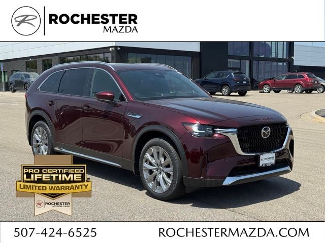 2026 Mazda Mazda CX-90 3.3 Turbo Premium Plus AWD in Artisan Red Premium — front three-quarter view