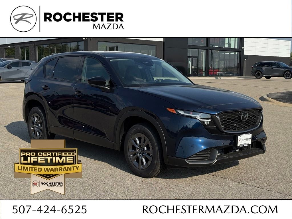 2026 Mazda Mazda CX-5 2.5 S Select AWD in Navy Blue Mica — front three-quarter view