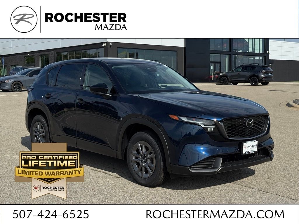 2026 Mazda Mazda CX-5 2.5 S Select AWD in Navy Blue Mica — front three-quarter view