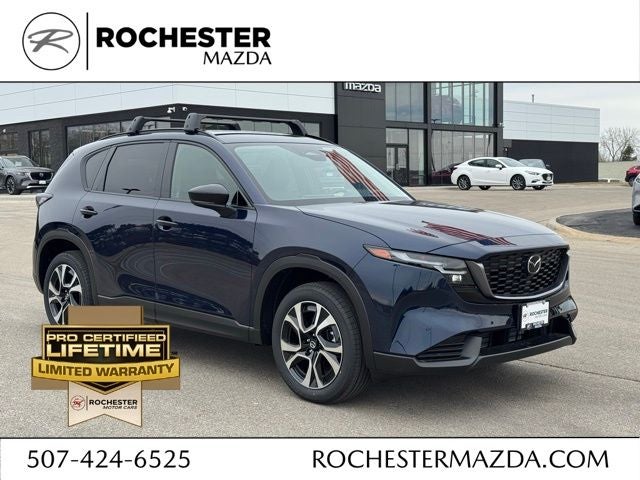 2026 Mazda Mazda CX-5 2.5 S Preferred AWD in Navy Blue Mica — front three-quarter view