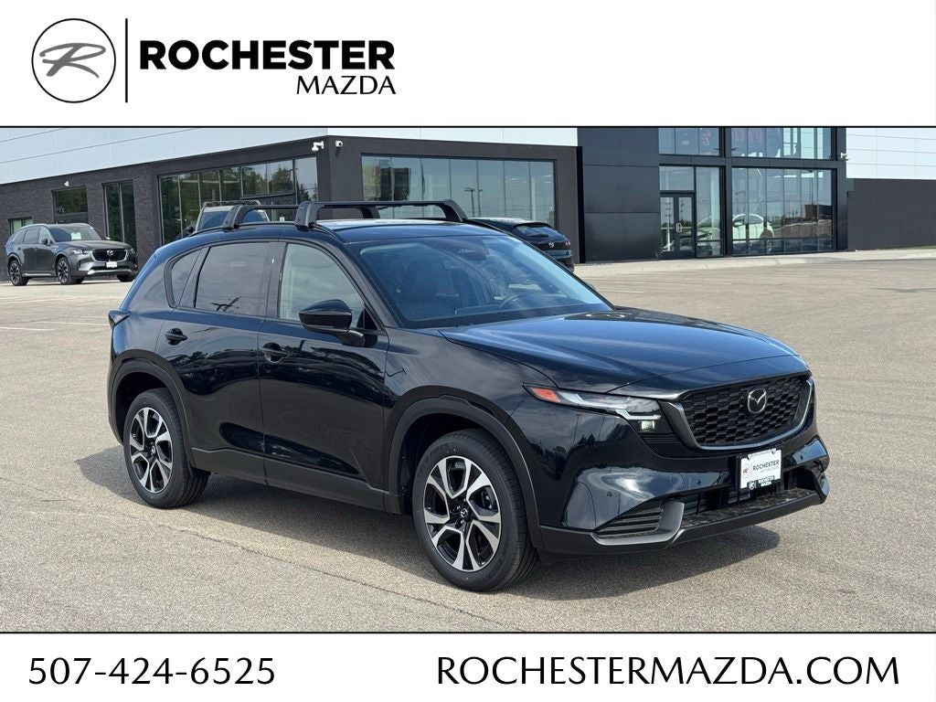 2026 Mazda Mazda CX-5 2.5 S Preferred AWD in Jet Black Mica — front three-quarter view