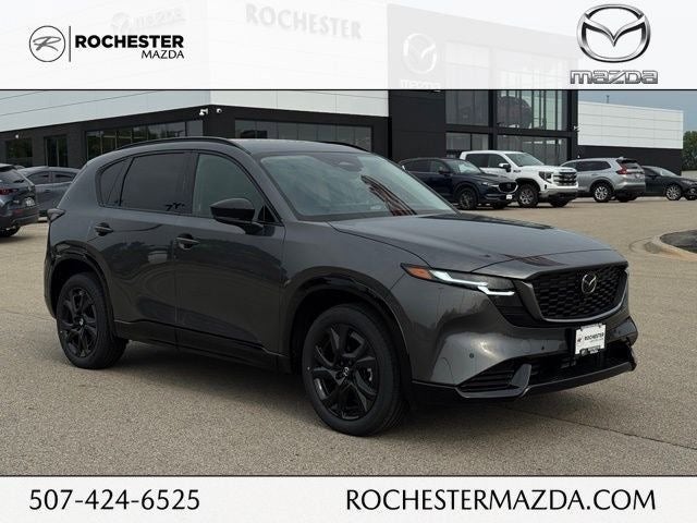 2026 Mazda Mazda CX-5 2.5 S Premium Plus AWD in Machine Gray Metallic — front three-quarter view