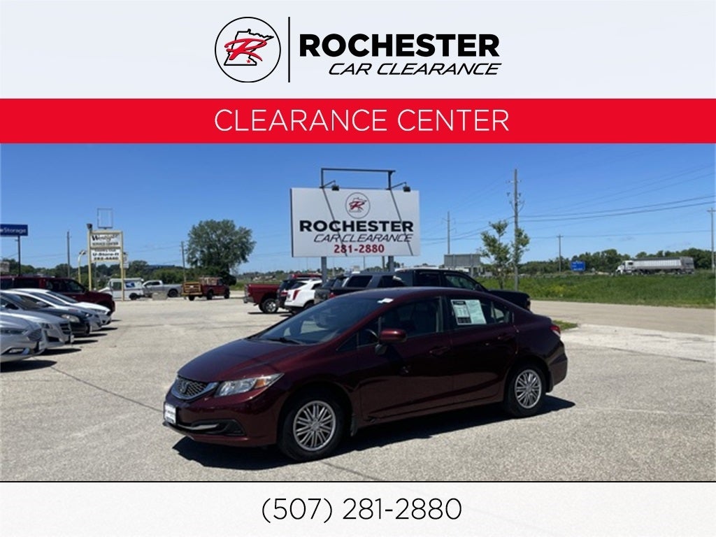Used 2015 Honda Civic LX with VIN 19XFB2F58FE081381 for sale in Rochester, Minnesota