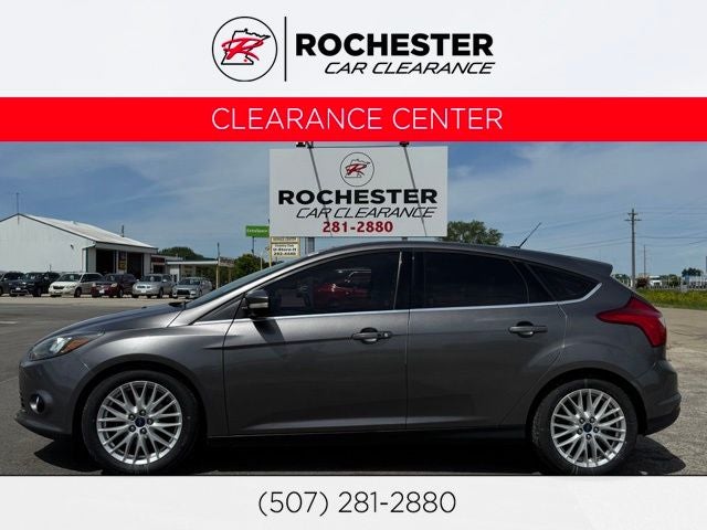 2014 Ford Focus Titanium in Sterling Gray Metallic — front three-quarter view
