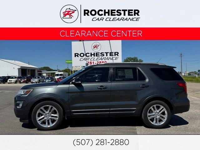 2017 Ford Explorer XLT in Magnetic — front three-quarter view