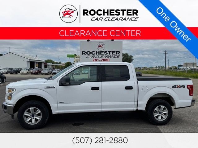 2016 Ford F-150 XLT in Oxford White — front three-quarter view
