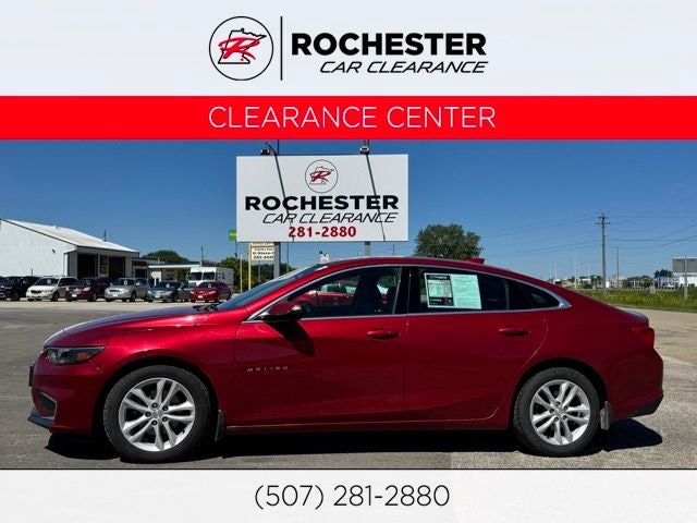 2016 Chevrolet Malibu LT 1LT in Crystal Red Tint — front three-quarter view