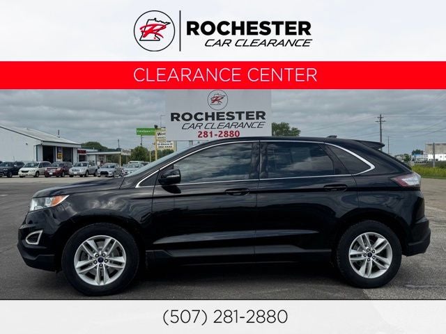 2015 Ford Edge SEL in Tuxedo Black Metallic — front three-quarter view